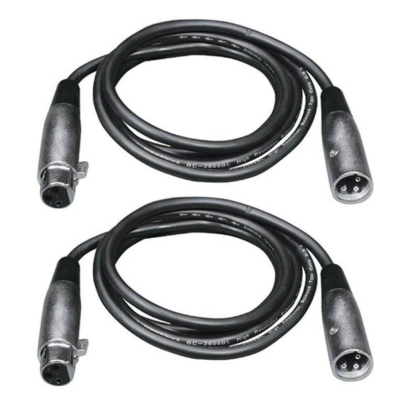 Chauvet DMX Cable - 3 Pin & 10' (Pair) 2 Pack
