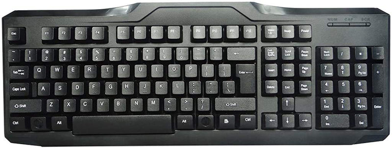 iMicro KB-IMK9 107-Key USB Wired English Keyboard (Black) Pack of 1