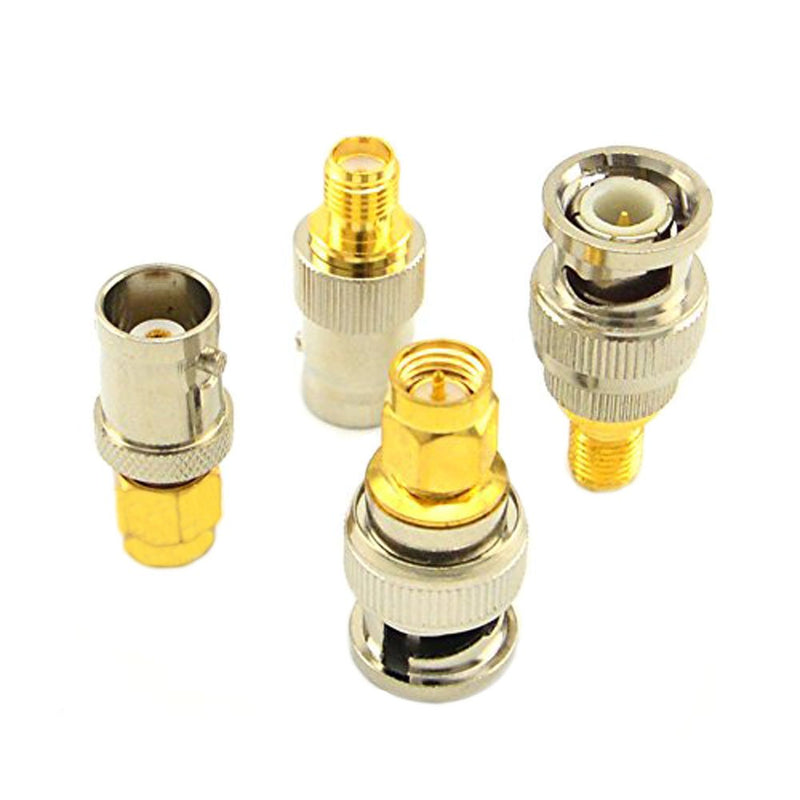 onelinkmore SMA to BNC Adapter Kits for SDR, Handheld Radios, Scanner, Walkie Talkie, Coaxial Adapter, 4 Pieces 4PCS