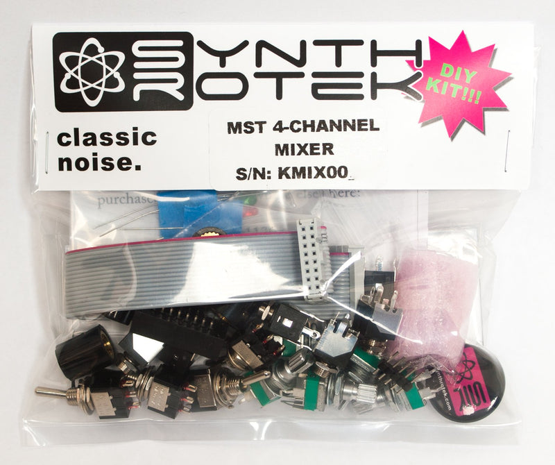 MST 4-Channel Audio/CV Mixer Kit - Eurorack Module DIY Kit