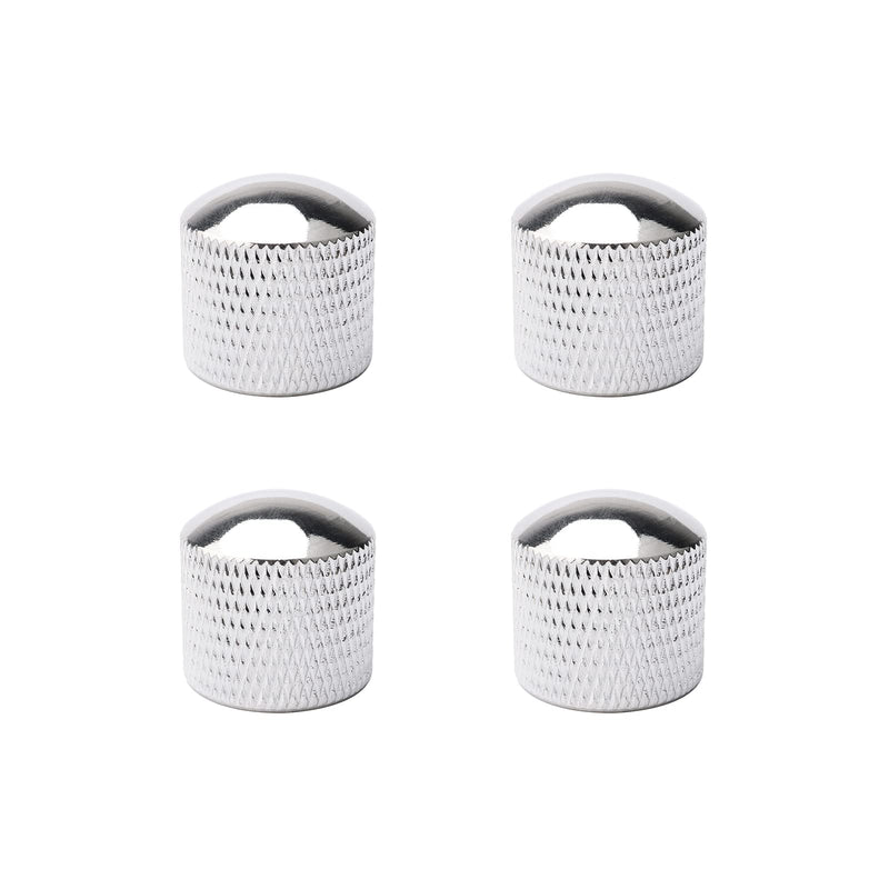 [AUSTRALIA] - 4Pcs Silver Metal Dome Tone Knob for Electric Guitar Bass Parts 