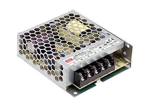 Mean Well LRS-50-24 Switching Power Supply, Single Output, 24V, 2.2A, 52.8W, 3.9" L x 3.23" W x 1.18" H
