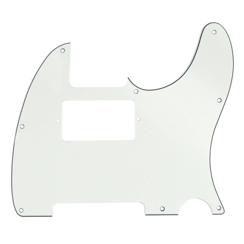 Musiclily 8 Hole Humbucker Tele Pickguard HH Guitar Pick Guard Scratch Plate for USA/Mexican Fender Telecaster Standard Electric Guitar, 3 Ply Parchment