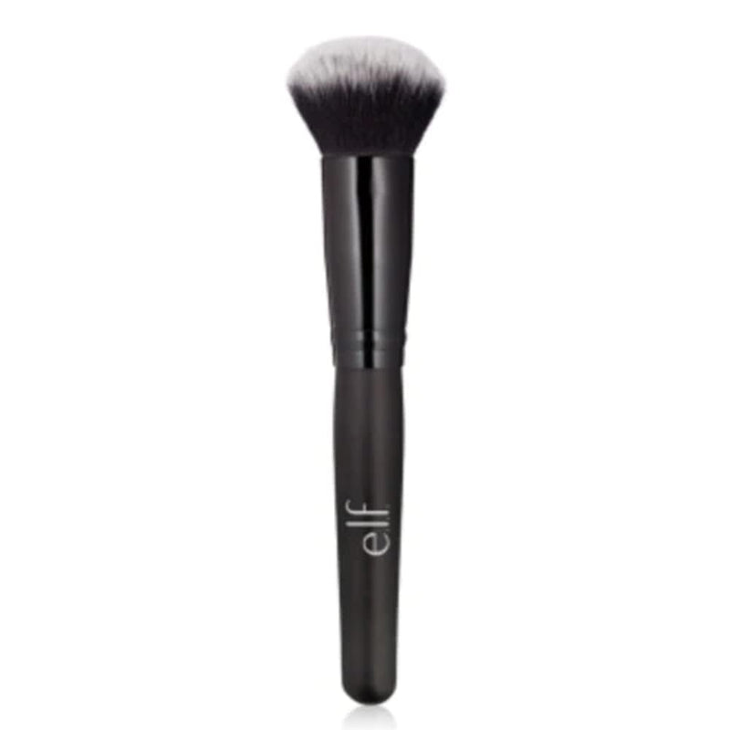 [AUSTRALIA] - e.l.f. Powder Blurring Brush for Precision Application, Synthetic Black - Powder Blurring 1 Count (Pack of 1) 