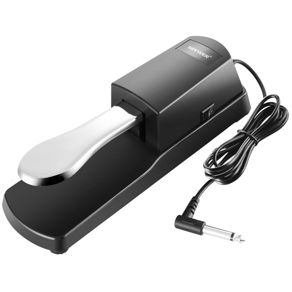 Neewer® Universal Piano-style Sustain Foot Pedal with Polarity Switch Design Compatible with Any Electronic Keyboard with 1/4 Input Jack Black