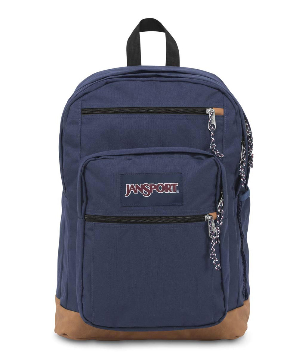 JanSport Backpack with 15-inch Laptop Sleeve, Navy - Large Computer Bag Rucksack with 2 Compartments, Ergonomic Straps - Bag for Men, Women One Size