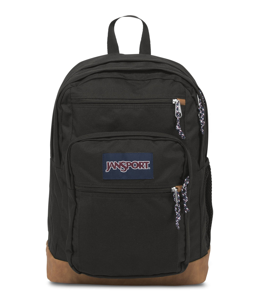 JanSport Cool Backpack, with 15-inch Laptop Sleeve, Black - Large Computer Bag Rucksack with 2 Compartments, Ergonomic Straps, JS0A2SDD008 One Size