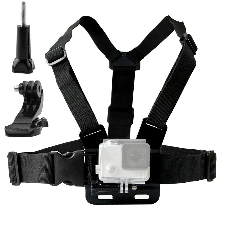 Chest Harness Mount Adjustable Chest Strap Belt with J Hook Compatible with Gopro Hero 12 11 10 9 8 7 /AKASO/Dragon Touch/Vemont/Remali Capature Cam/WOLFANG/Surfola Action Camera Accessories
