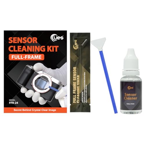 UES Full-Frame Camera Sensor Cleaning Kit (14pcs Swabs and 15ml Cleaner) 14 Swabs + 15ml Cleaner