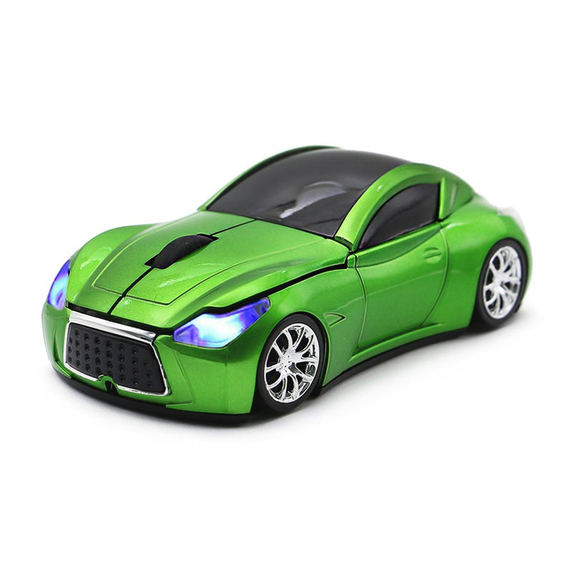 MGbeauty Sports Car Mouse Wireless Mouse Computer Mice Laptop Optical Gaming Mouse Red (Green) Green
