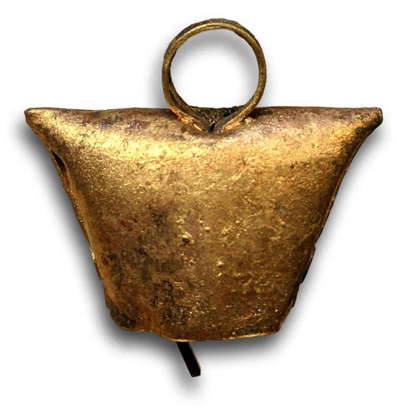 One Dozen 1.75 Inches Trapezoid Shaped High Tin Bells with Metal Striker