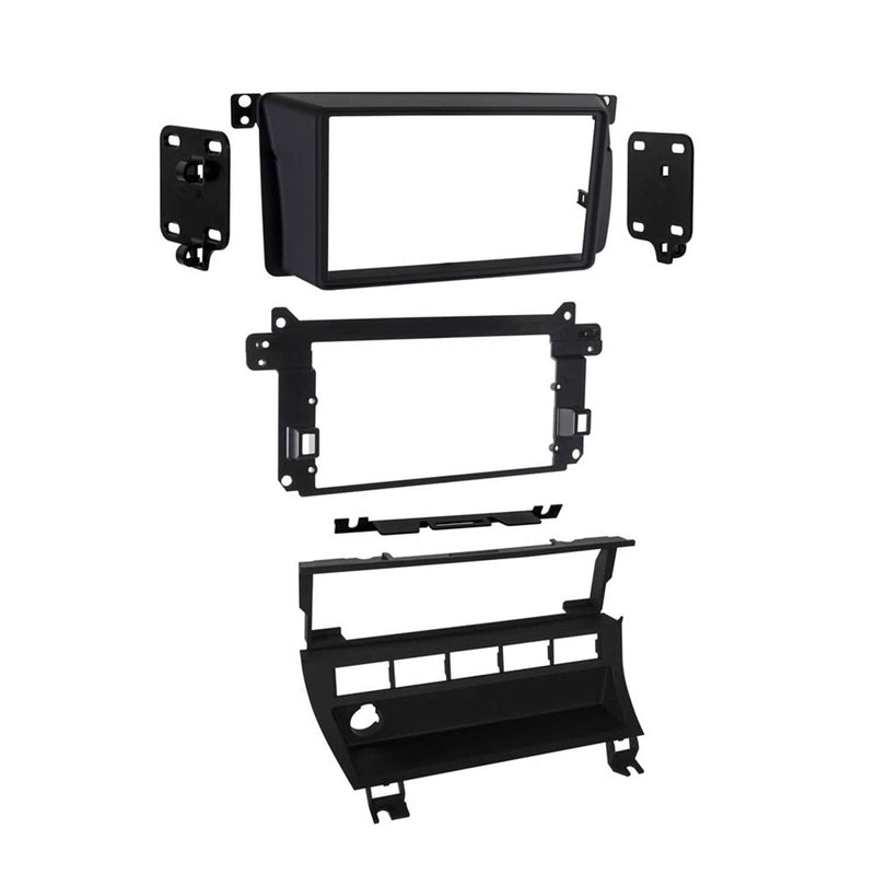 Metra 959310B BMW 3-Series Stereo Installation Kit with 5-Switch Panel (Models 1999-2006) | Aftermarket radio stereo installation trim, retains factory controls, OEM-style finish, easy dash upgrade