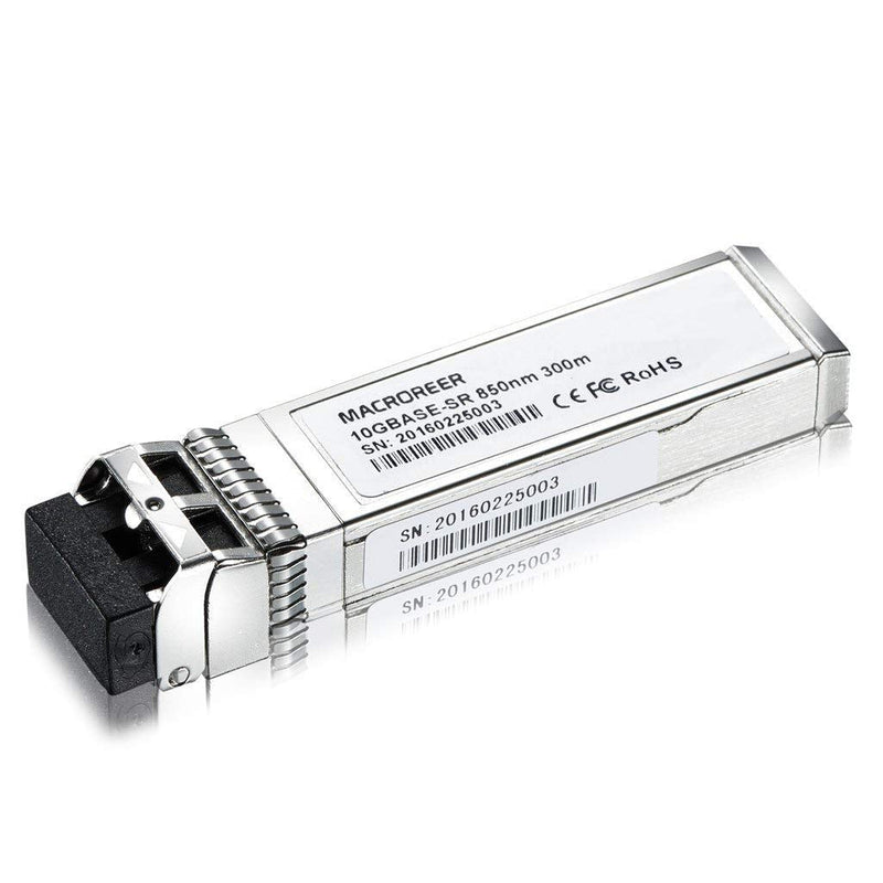 10G SFP+ SR Transceiver, SFP+ to LC Multimode Module Compatible for Cisco SFP-10G-SR, Meraki MA-SFP-10GB-SR, Ubiquiti UF-MM-10G,Netgear,D-Link,TP-Link,Mikrotik, 850nm, Duplex LC, 300m, DDM