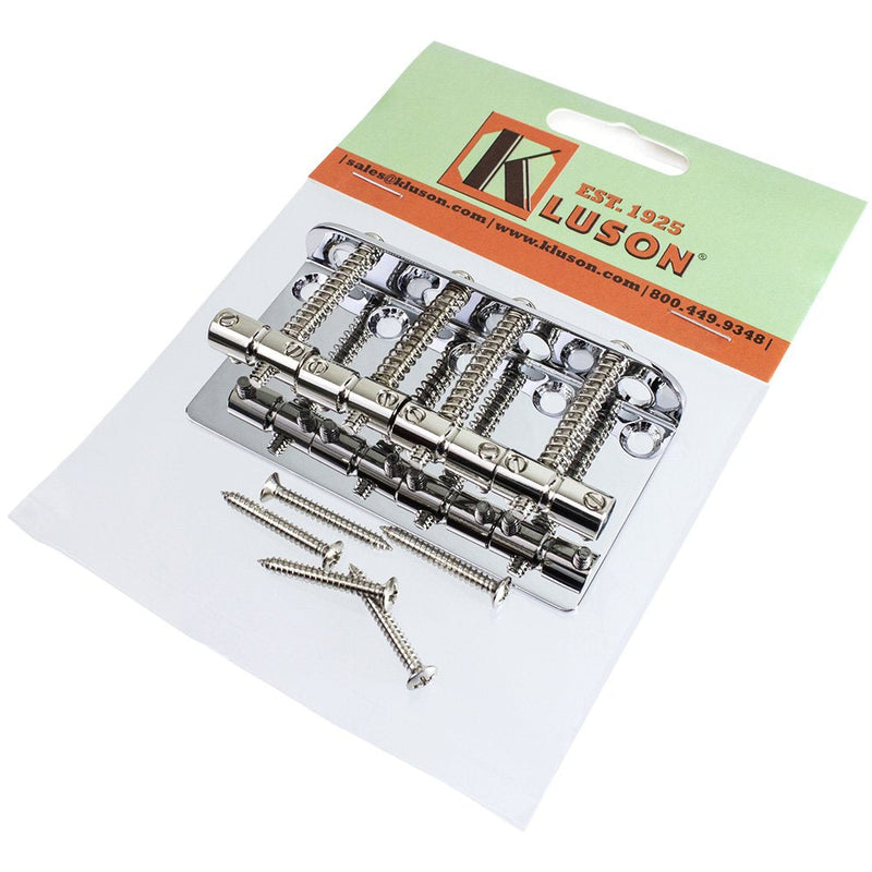 [AUSTRALIA] - Kluson Vintage '70s Bass Bridge for Fender Jazz/Precision, Chrome 
