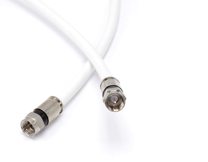 THE CIMPLE CO 25 Feet - Flexible RG6 Coaxial Cable for TV - RG6 Coax Cable for Internet - 25 FT Coaxial Cable for Internet - Double-Shielded Coax - Flexible Coaxial Cable - 25 Foot (7.5 Meters), White