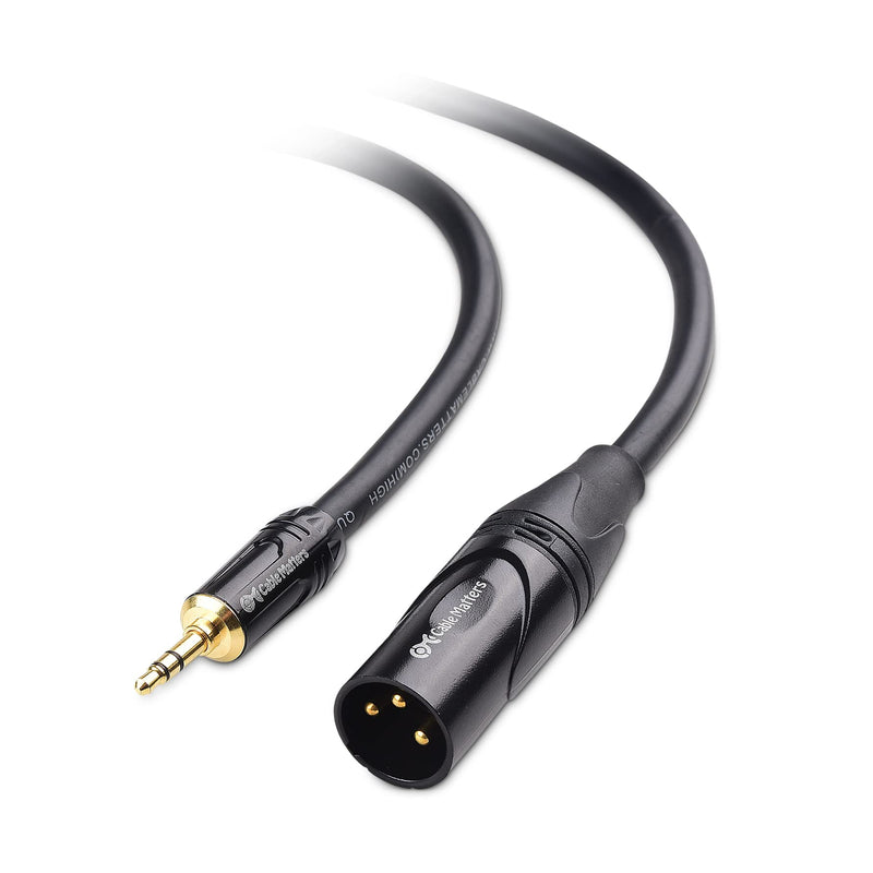 Cable Matters (1/8 Inch 3.5mm to XLR Cable 3 ft Male to Male (XLR to 3.5mm Cable, XLR to 1/8 Cable, 1/8 to XLR Cable) 3 Feet