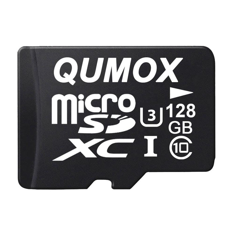 QUMOX 128GB Micro SD Memory Card Class 10 UHS-I 128 GB HighSpeed Write Speed 40MB/S Read Speed Upto 80MB/S