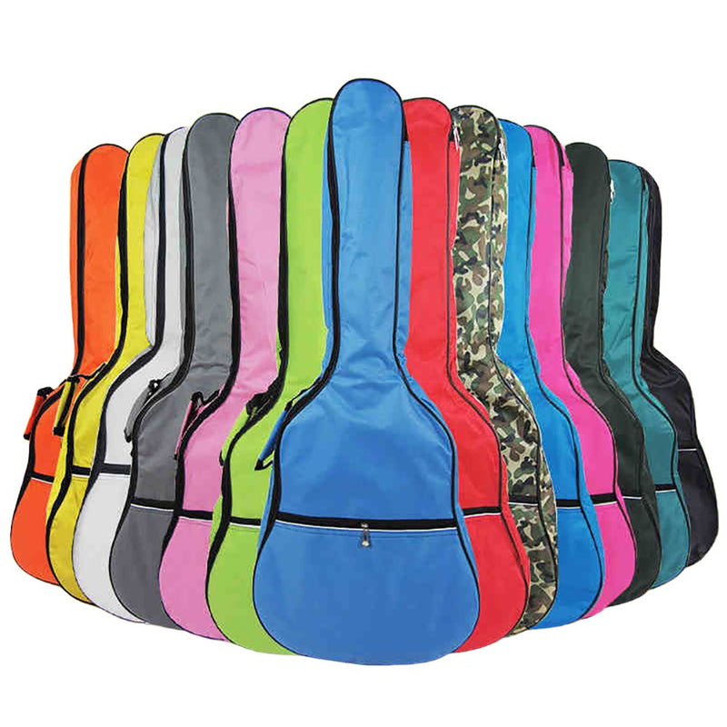 [AUSTRALIA] - HOT SEAL 5MM Sponge Waterproof Durable Colorful Conventional Guitar Case Bag with Storage (For 40&41 Inch, Black) For 40&41 Inch 