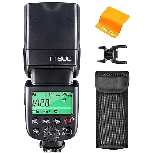 GODOX TT600 2.4G Wireless Camera Flash, Master/Slave GN60 Manual Flash