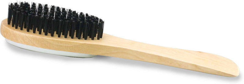 [AUSTRALIA] - Miscly Professional Clothes Brush & Lint Remover (2 in 1) with Genuine Boar Bristles & Beech Wood Handle - Remove Lint, Dust, Pet Hair & More from Clothing & Furniture 