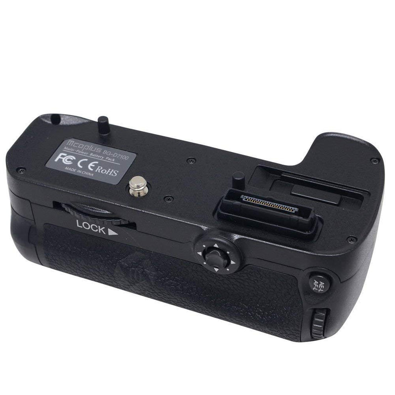 Mcoplus BG-D7100 Vertical Battery Grip as MB-D15 Replacement for Nik D7100, Hold EN-EL15 Battery(Battery not Included)