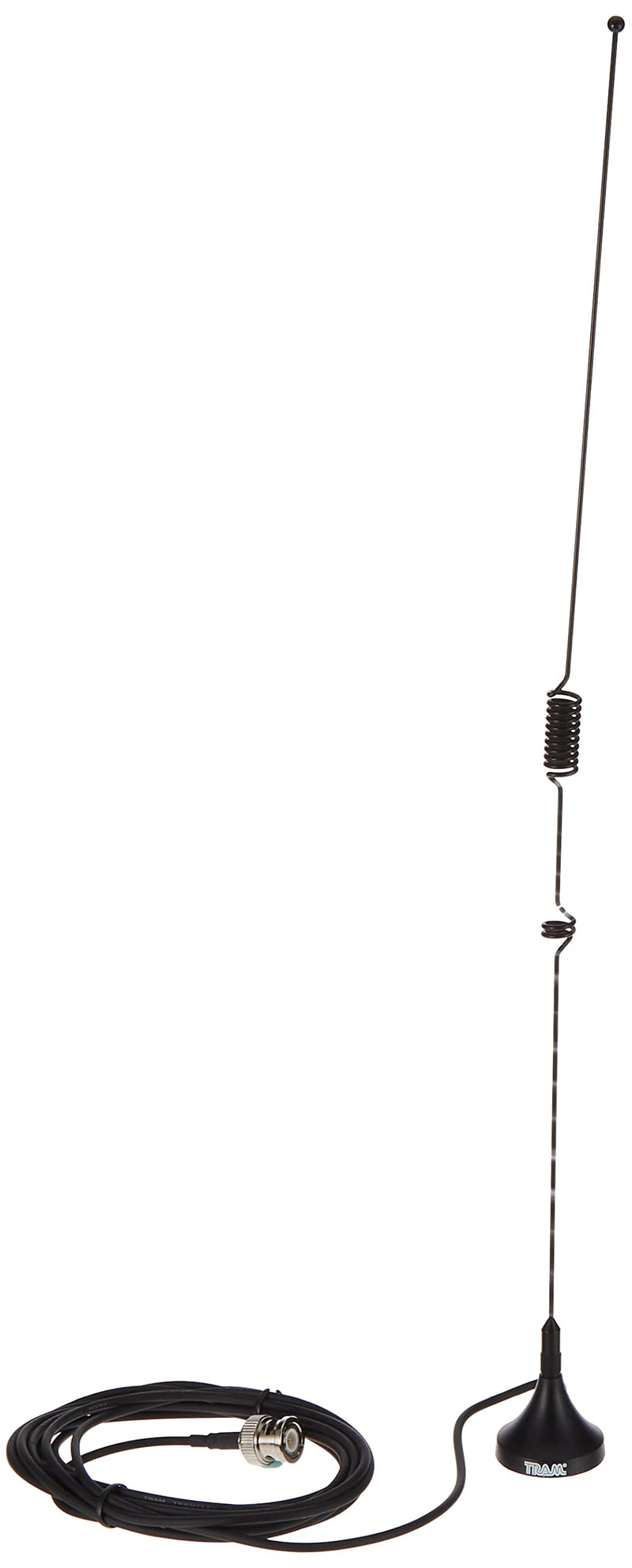 Tram 1089-BNC Scanner Mini-Magnet Antenna VHF/UHF/800MHz-1, 300MHz with BNC-Male Connector, 16.15in. x 2.90in. x 1.30in.