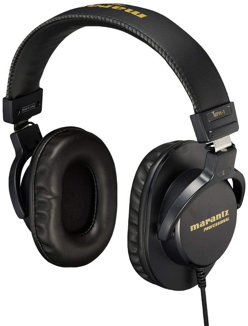Marantz Pro Monitor Headphones, Enclosed Over-Ear Headphones, Wired 40mm Diameter Driver, Musical Instrument Playing, Distribution, DJ, Gaming, Telework, MPH-1 40mm headphones