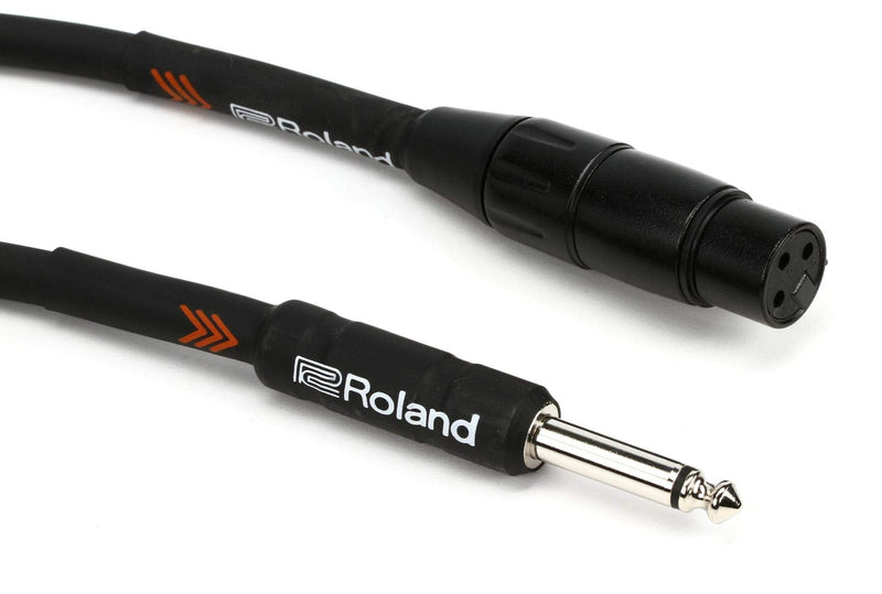 Roland 20ft HI Z Microphone Cable, Black Series (RMC-B20-HIZ) 20