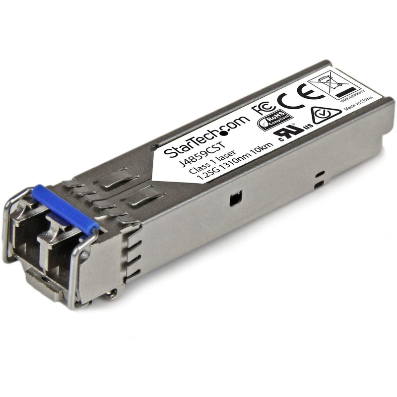 StarTech.com HPE J4859C Compatible SFP Module - 1000BASE-LX - 1GbE Single Mode (SMF)/Multi Mode Fiber Optic Transceiver-1GE Gigabit Ethernet SFP - LC 10km-1310nm-DDM HPE 1400,1700,1820(J4859CST) 0.5"x0.6"x2.2"