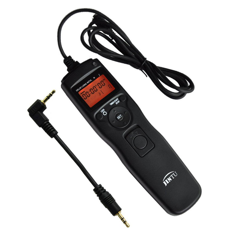 JINTU Intervalometer Timer Remote Control Shutter Release for Canon EOS Rebel T6 T7 T8i T7i T6i T6s SL3 SL2 XTi XS XSi T1i T2i T3 T3i T4i T5 T5i 2000D 90D 80D 70D 77D 1300D 60D 50D 1100D 1000D 550D