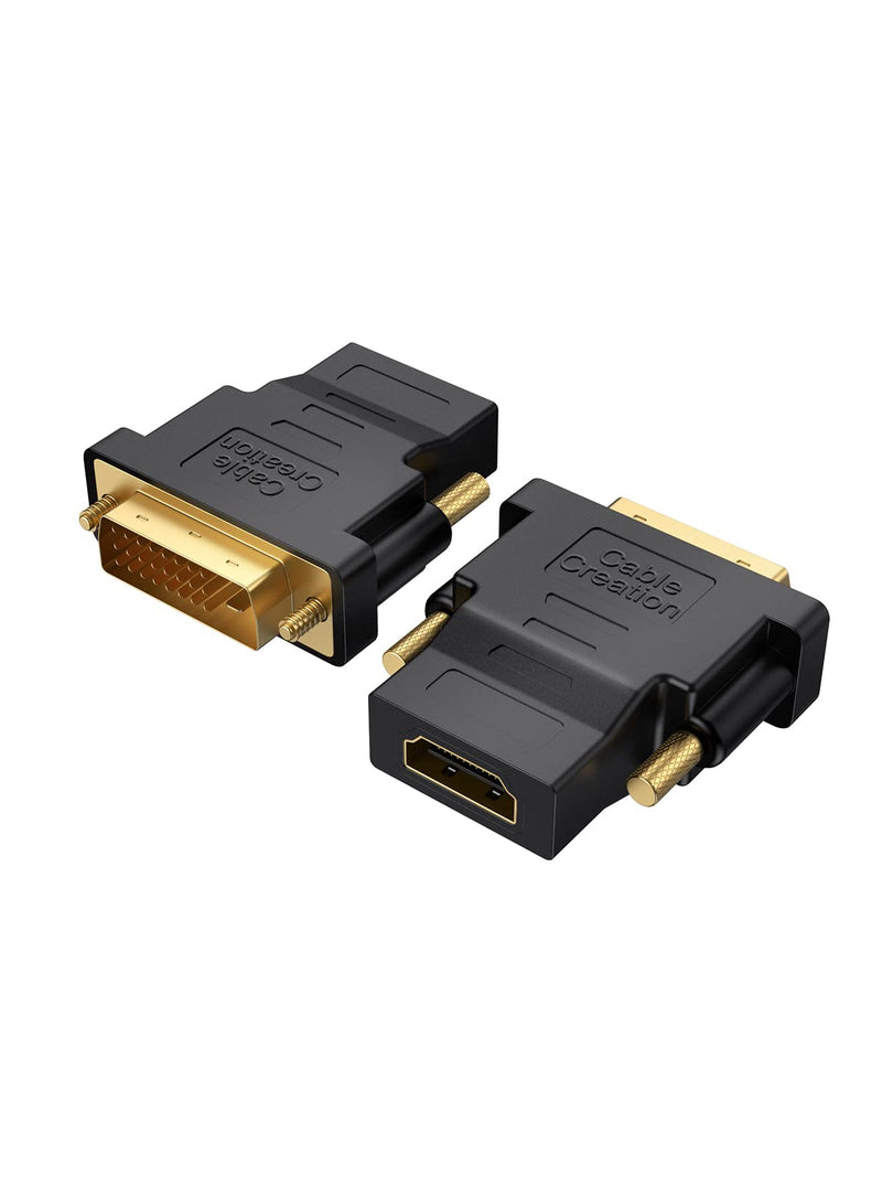 [AUSTRALIA] - CableCreation DVI to HDMI Adapter,2-Pack Bi-Directional DVI Male to HDMI Female Converter, Support 1080P, 3D for PS3,PS4,TV Box,Blu-ray,Projector,HDTV 2-Pack Female to Male 