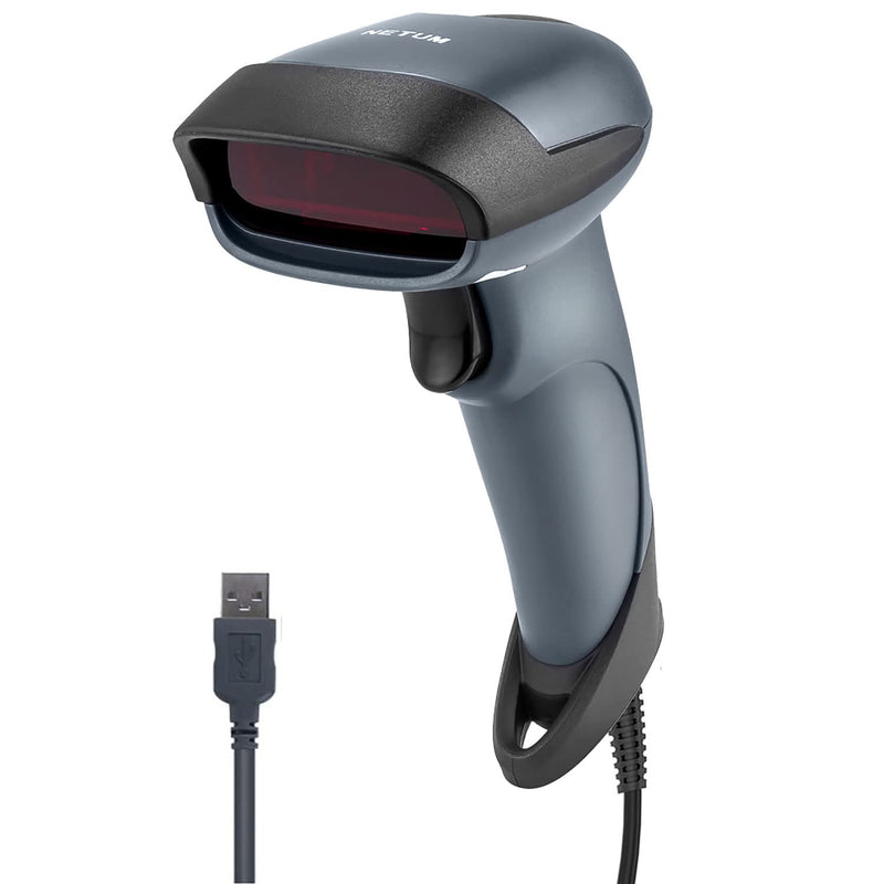 [AUSTRALIA] - NETUM USB Laser Barcode Scanner, Handheld 1D Wired Bar Code Scanner Scanning UPC EAN Reader Gun Retails for Supermarket, Convenience Store, Warehouse - NT-M1 1D -M1 