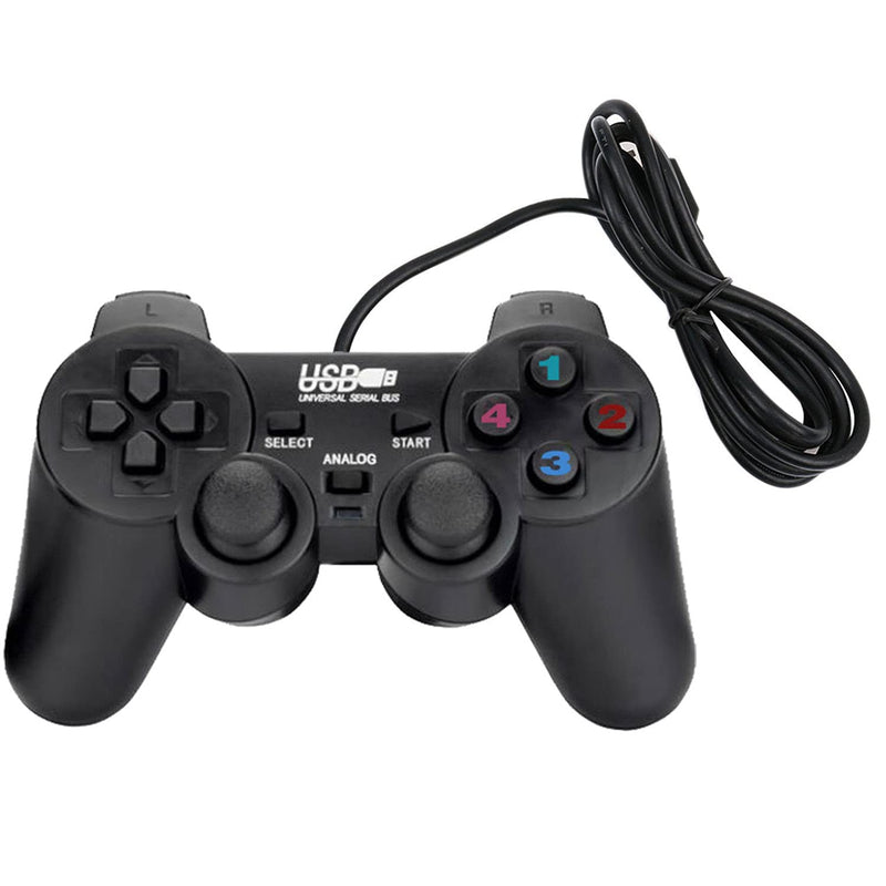 USB Wired Game Controllers for PC/Raspberry Pi Gamepad Remote Dual Shock Joysticks Joypad for PC(Windows 11/10/8/7) & Steam/Roblox/RetroPie/RecalBox