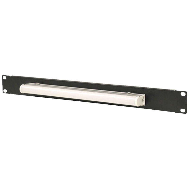 NavePoint 1U Steel Panel Light for Standard 19 Inch Server Cabinet Rack Lighting Panel Black