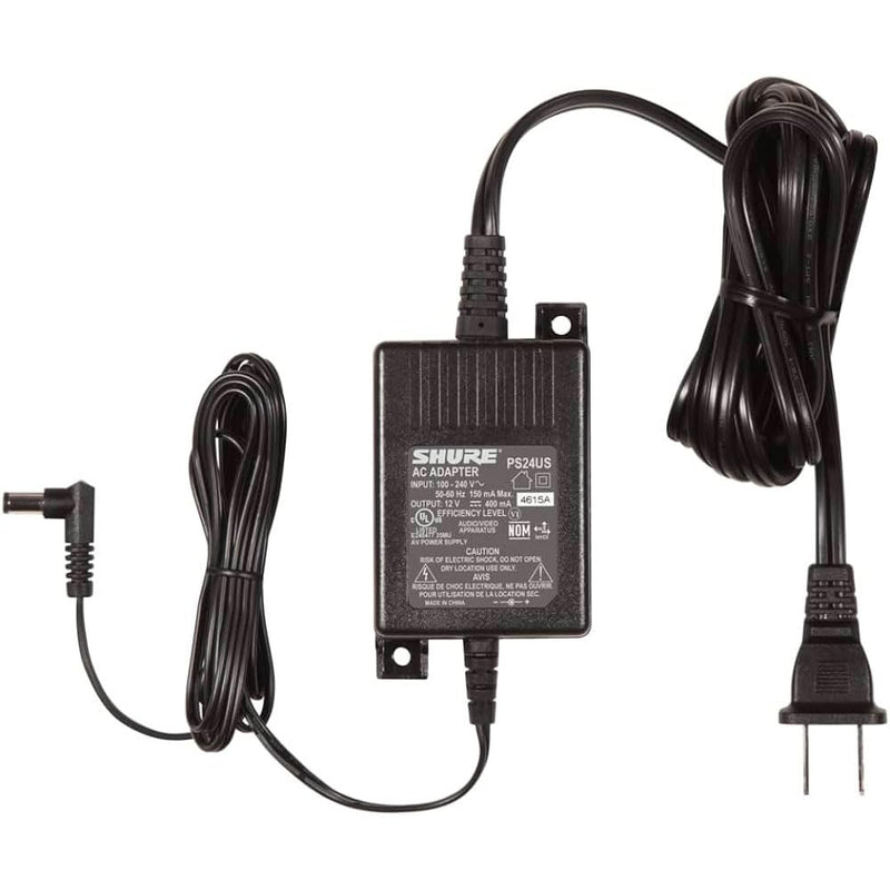 Shure PS24US Replacement Power Supply for BLX4, BLX88, BLX4R, FP33, GLXD6, P2T, PG4, PGX4, PGXD4, SLX4, SLX4L and UABiasT (Replaces PS23US)