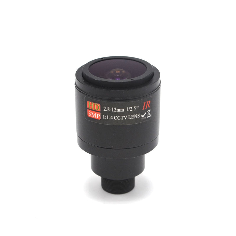 2.8-12mm 1/2.5" HD 3MP F1.4 CCTV Video Vari-Focal Zoom Lens for CCTV Security Camera 2.8-12mm