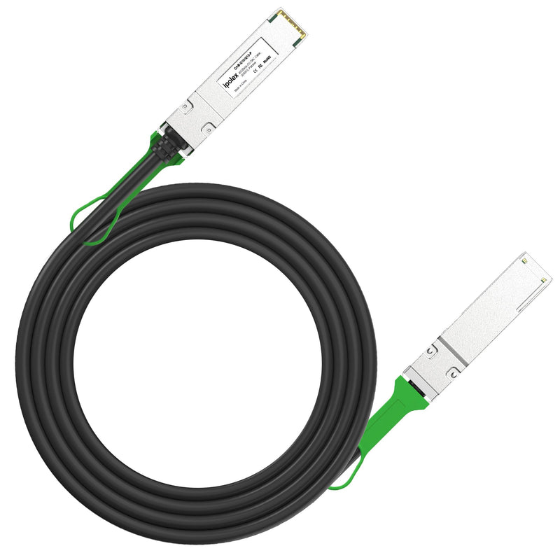 ipolex 40G QSFP+ DAC Twinax Cable, 40GBASE-CR4 Passive Direct Attach Copper Cable, 3m(10ft), for Cisco QSFP-H40G-CU3M, Meraki MA-CBL-40G-3M, Intel XLDACBL3,Compatible with Cisco C9500-32QC and More 40G QSFP+
