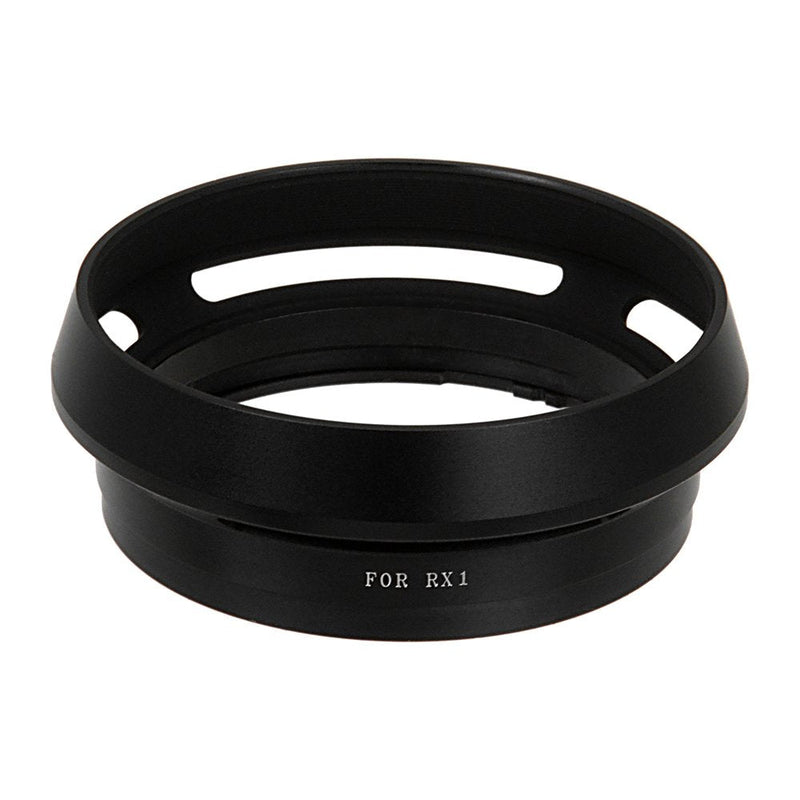 Fotodiox Lens Hood for The Cyber-Shot DSC-RX1/RX1R/RX1R II, Dedicated Metal Bayonet Lens Hood for The RX1, RX1R, RX1RII Digital Cameras; Hood Minimizes Glare (Replaces LHP1)