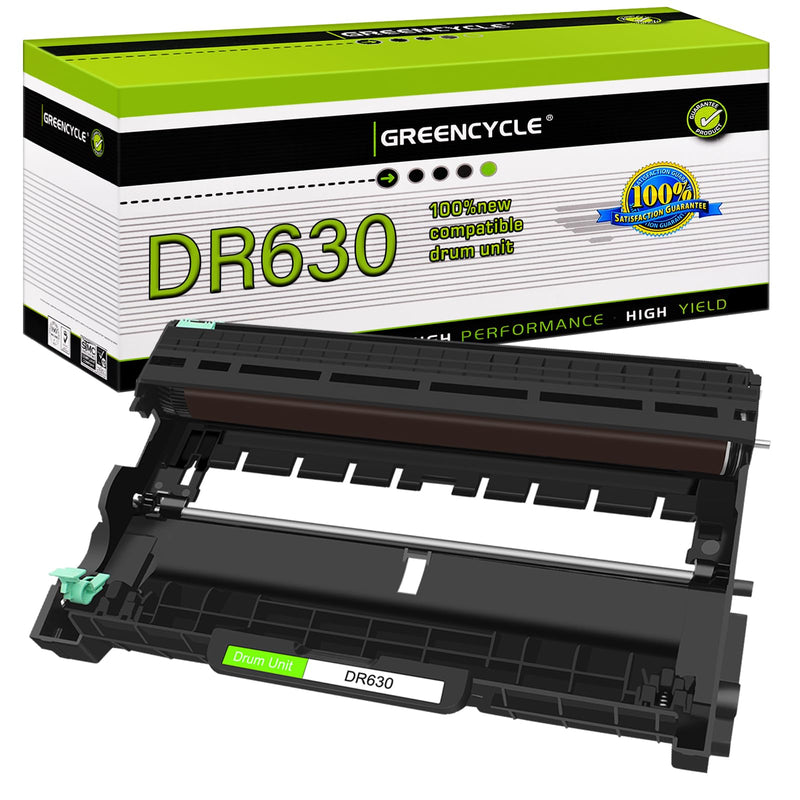[AUSTRALIA] - greencycle 1 Pack DR630 DR-630 Drum Unit (No Toner) Replacement Compatible for Brother HL-L2300D HL-L2340DW HL-L2380DW DCP-L2540DW MFC-L2700DW MFC-L2740DW Laser Printer (High yield, Black) 