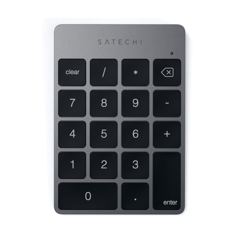 Satechi Slim Aluminum Bluetooth Wireless 18-Key Keypad Keyboard Extension - Compatible with 2017 iMac, iMac Pro, MacBook Pro, MacBook, iPad, iPhone, Dell, Lenovo and More (Space Gray) Space Gray