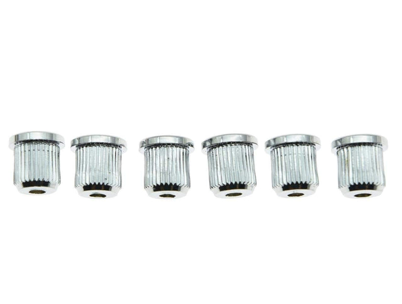 KAISH 6x Chrome Guitar String Through Body Ferrule 5/16" String Ferrules for USA Tele/Telecaster
