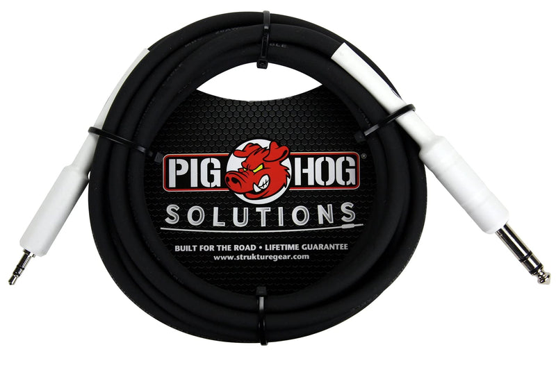 [AUSTRALIA] - Pig Hog PX48J3 1/4" TRS to 3.5mm Mini Instrument Cable, 3 Feet 