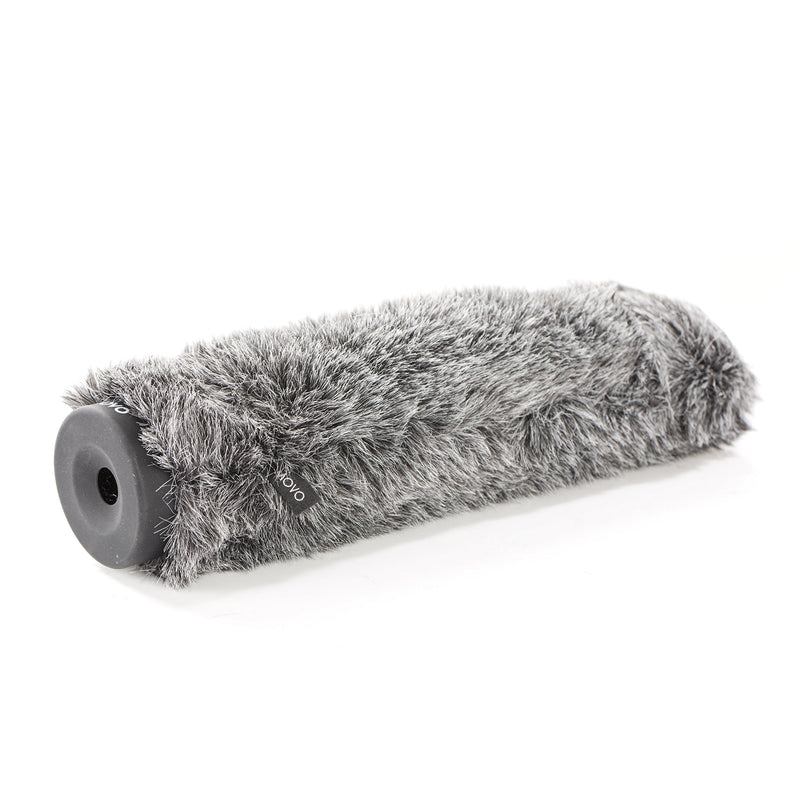 [AUSTRALIA] - Movo WS-G200 Furry Rigid Windscreen for Microphones 18-23mm in Diameter and up to 8.6" (22cm) Long - Dark Gray 7.8" 