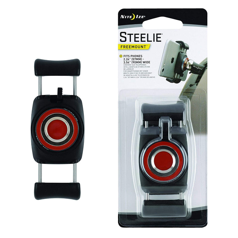 Nite Ize STF-01-R7 Original Steelie FreeMount Bracket - Additional FreeMount for Steelie Magnetic Phone Mounting Systems Black Small