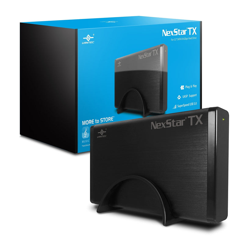 Vantec NexStar TX 3.5" USB 3.0 Hard Drive Enclosure (NST-328S3-BK ) NexStar TX - USB 3.0 (Updated version)