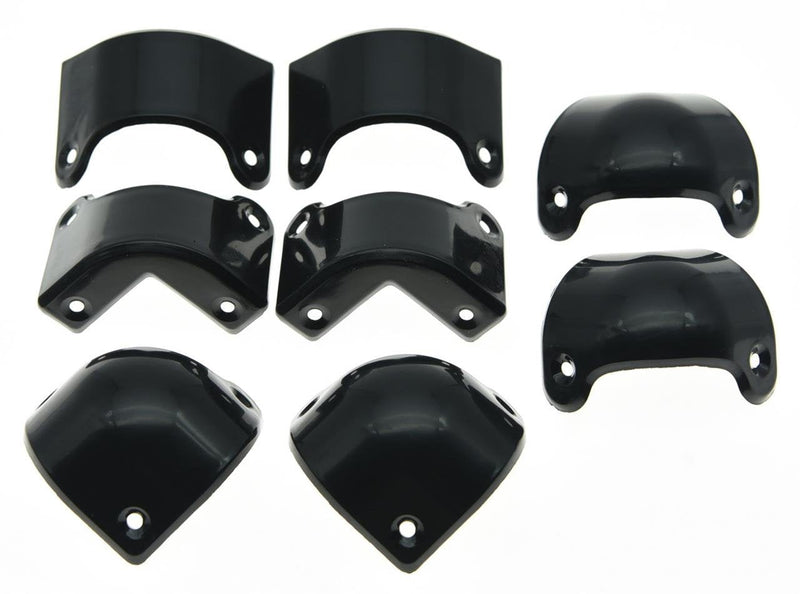 [AUSTRALIA] - KAISH 4x Front 4x Back/Rear Black Plastic Guitar AMP Amplifier Cabinet Corner for Marshall 