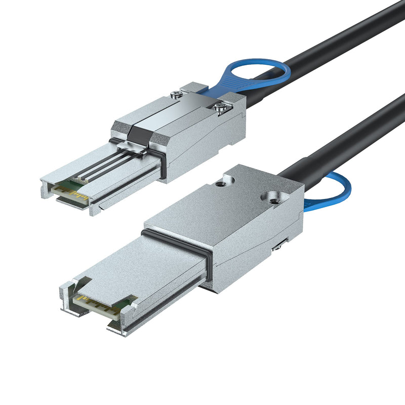 [AUSTRALIA] - SFF-8088 to SFF-8088 External Mini SAS HD Cable, 3G/6Gbps SAS2.0 26Pin Hybrid Cable Attached SCSI for Raid Systems, DAS, External Storage Systems and Servers, 100-Ohm, 2-m(6.6ft) SFF-8088 to SFF-8088 2m 1 