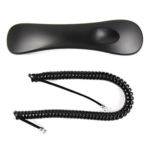 [AUSTRALIA] - The VoIP Lounge Replacement Handset with Curly Cord for Shoretel Mitel IP Phone 230 115 265 565 560 530 210 110 560G 230G 565G Black 