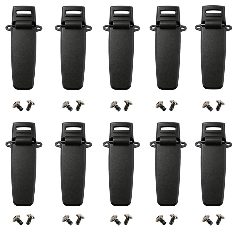 KENMAX® Back Belt Clip for Walkie Talkie TYT DP-290 MD-280 MD-380 DM-UVF10 Pack of 10