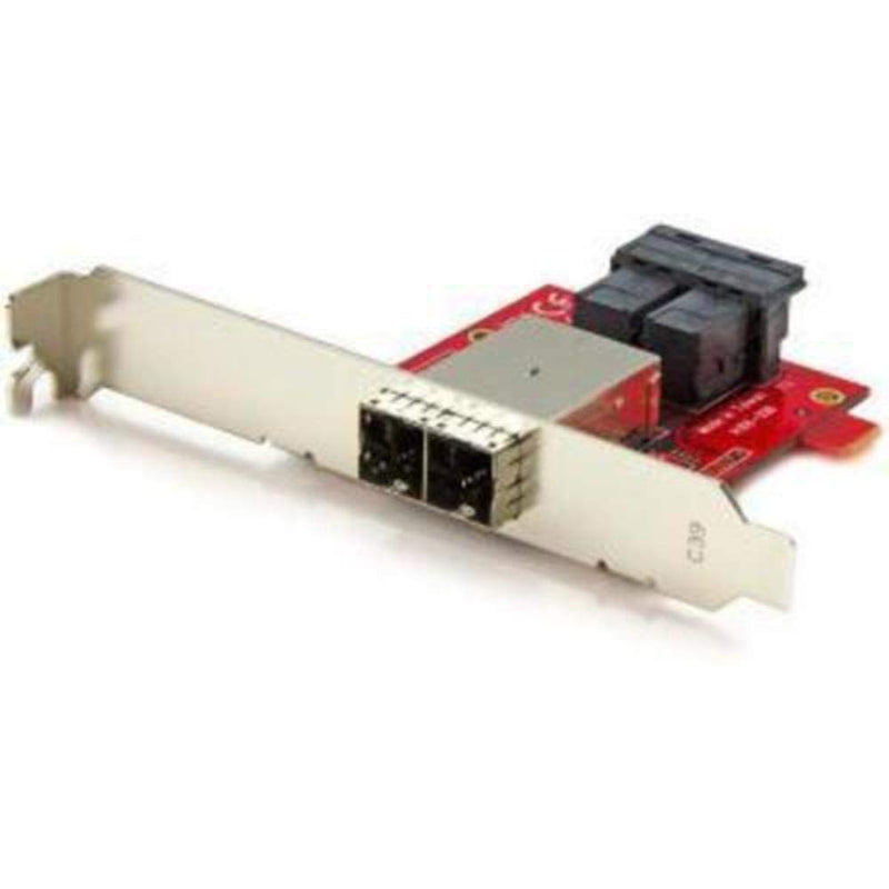 StarTech.com Mini-SAS Adapter - Dual SFF-8643 to SFF-8644 - with Full and Low-Profile Brackets - 12Gbps , TAA (SFF86448PLT2)